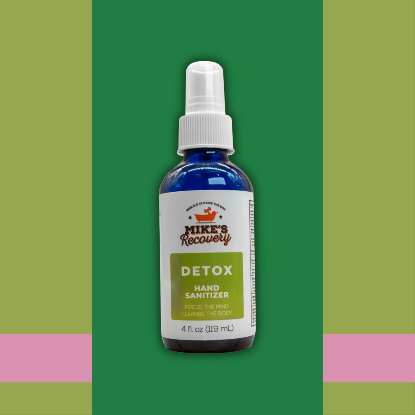 big bottle of hand sanitizer detox spray