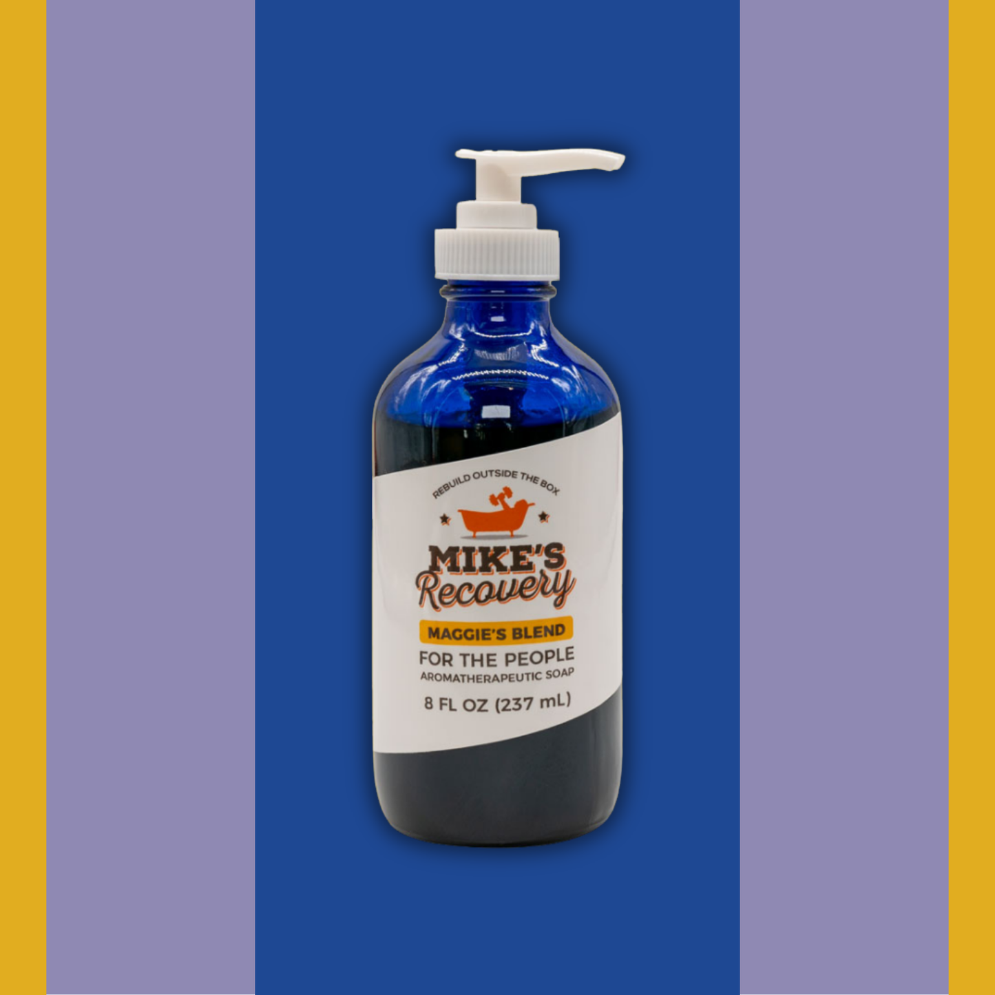 Bottle of Maggie's Blend Blood orange aromatherapy soap