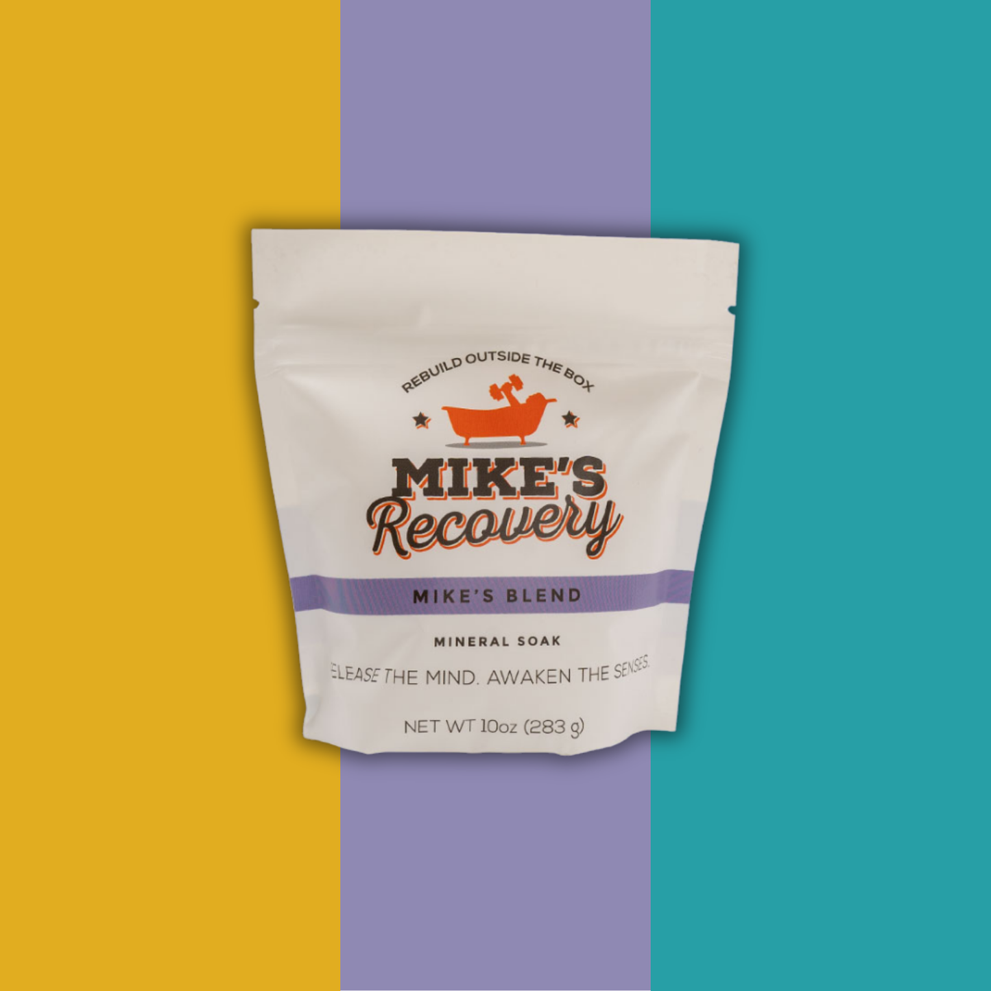 Small bag of Mike's Blend mineral salt for bath