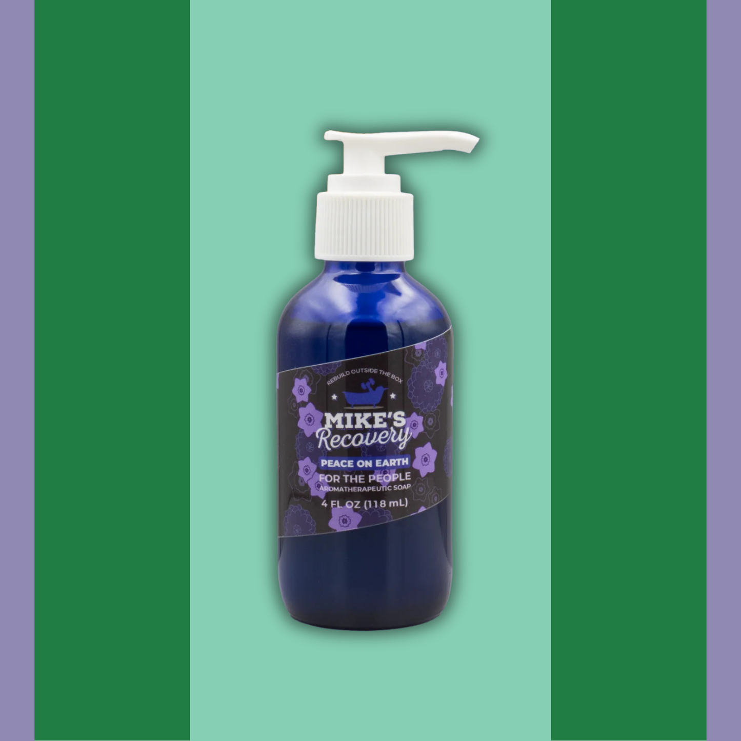 4oz bottle of Peace on Earth soap