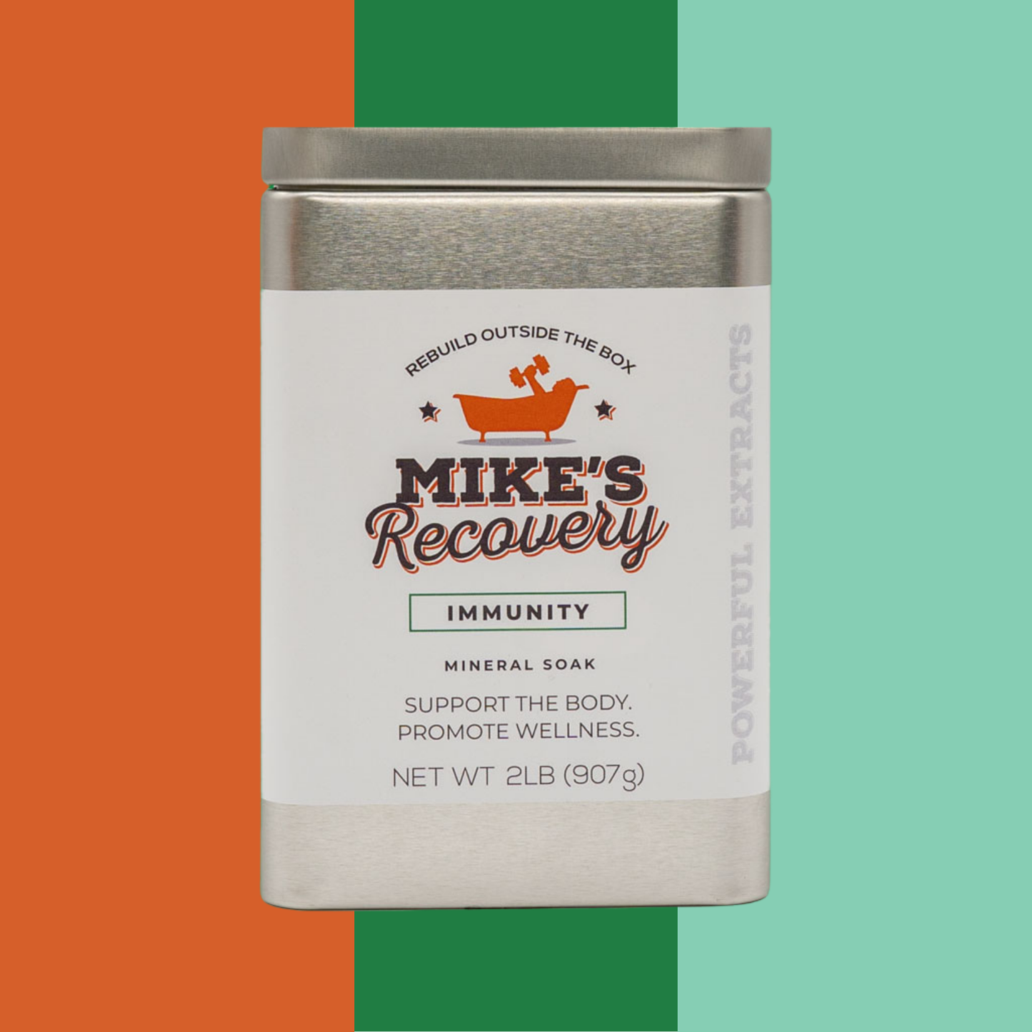 2lb tin of relief blend mineral salt for bath soak