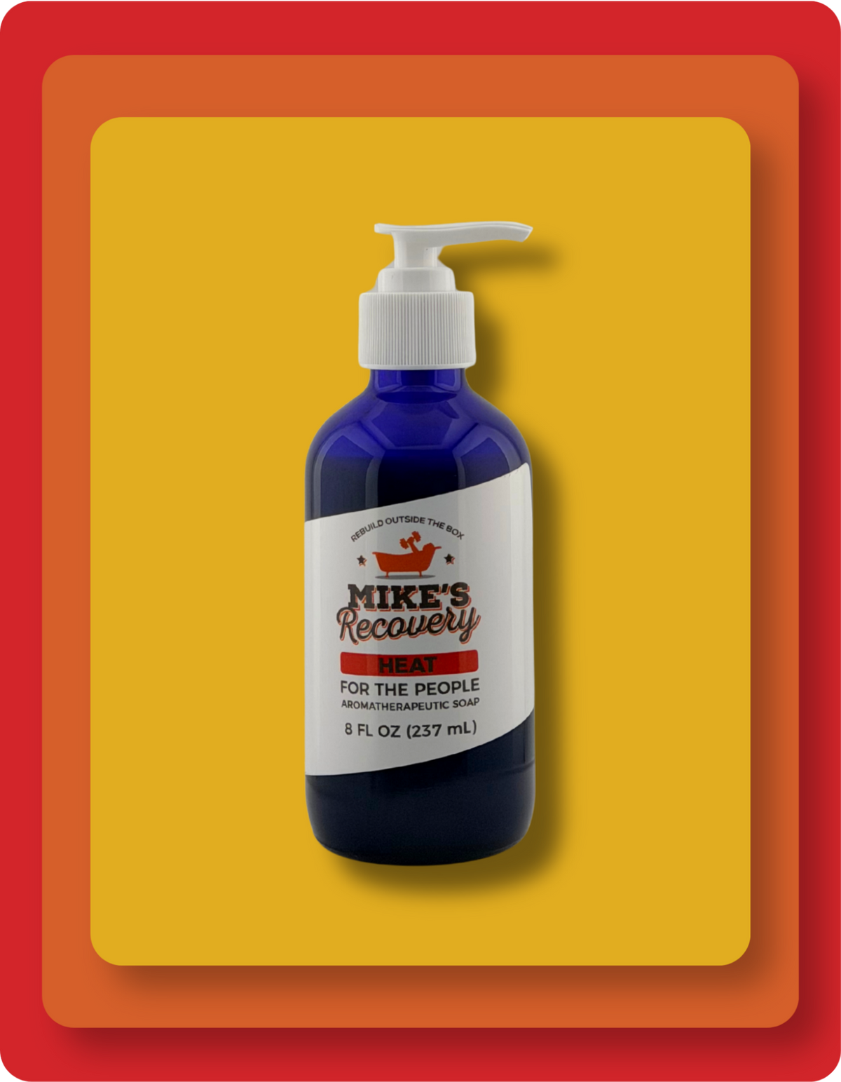 detox blend aromatherapy soap in a small bottle