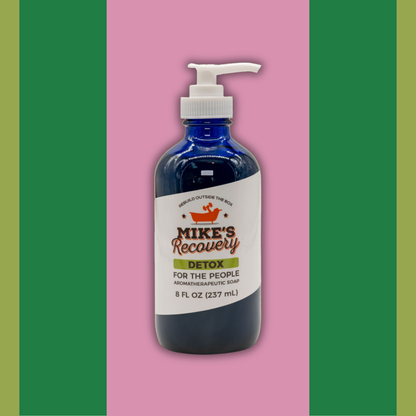 8oz bottle of Detox aromatherapy soap