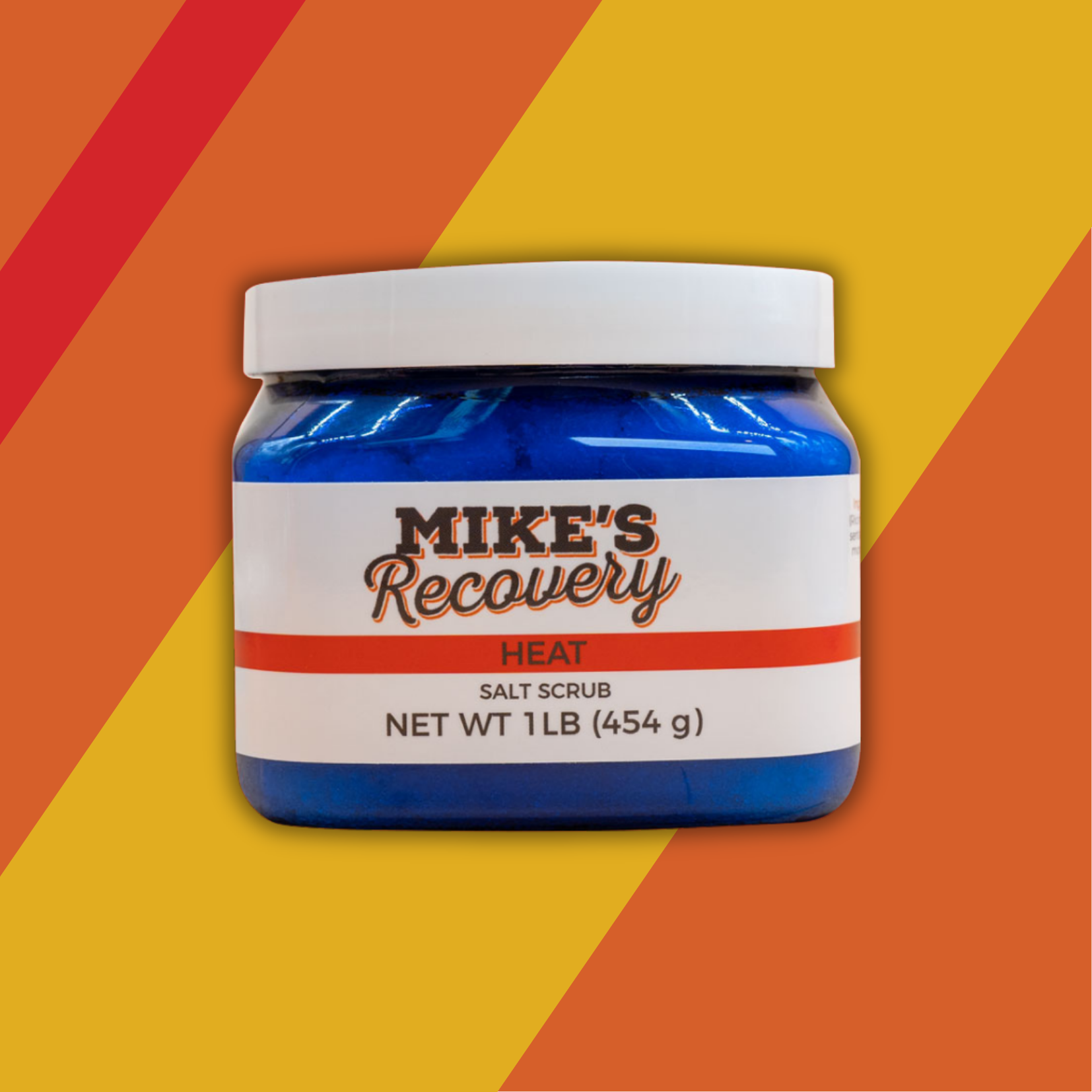 small tub of Heat blend body scrub
