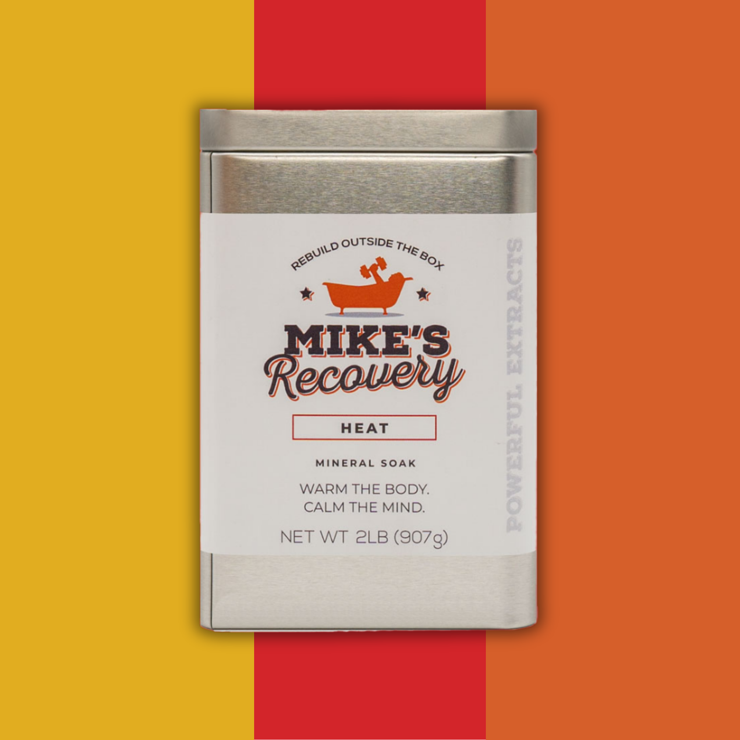 2lb tin of Heat blend bath soak