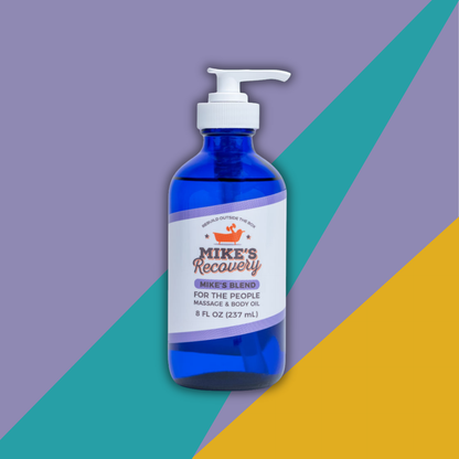 Bottle of Mike's Blend Massage and Body Oil