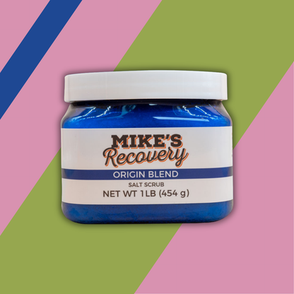 small tub of Origin Blend body scrub