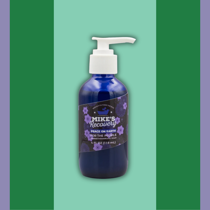 4oz bottle of Peace on Earth soap