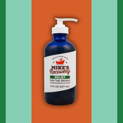 relief liquid hand soap bottle