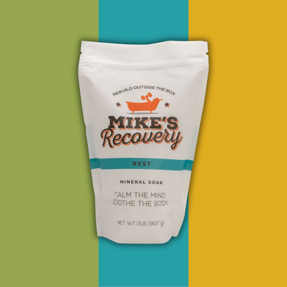 Bath soak mineral salts in rest blend, 2lb pouch