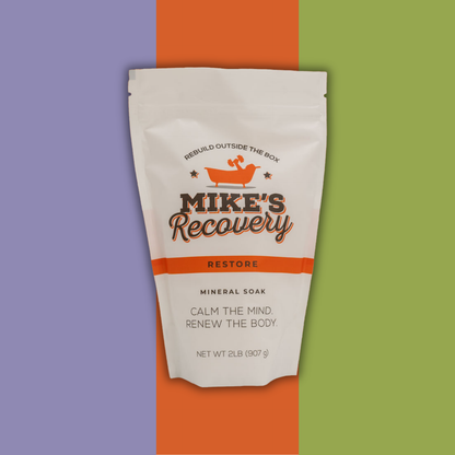 2lb bag of Mike's Recovery restore blend mineral soak